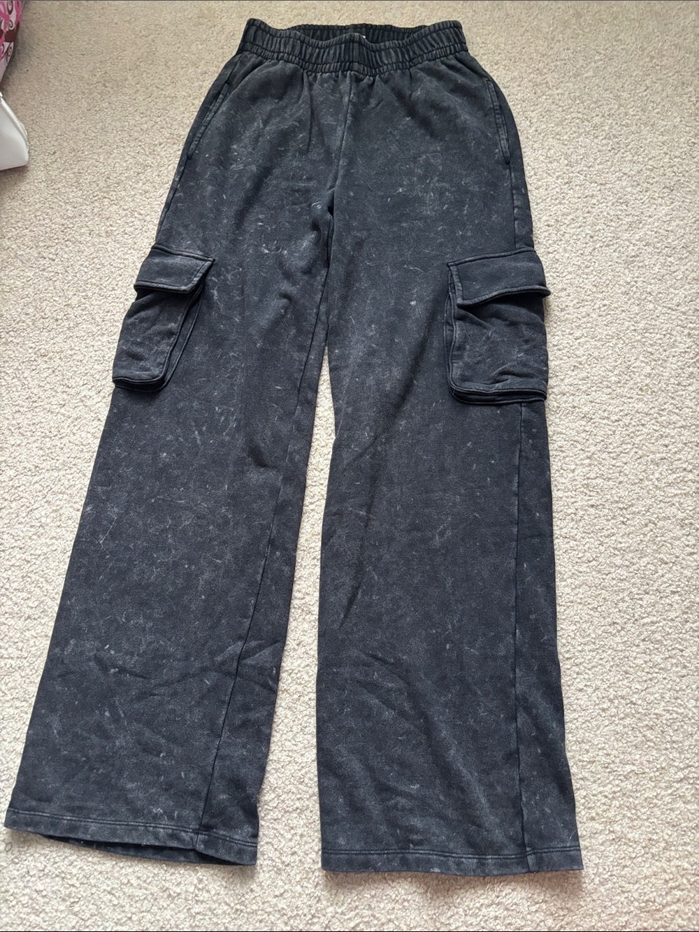 wild fable Black Cargo wide leg sweatpants
